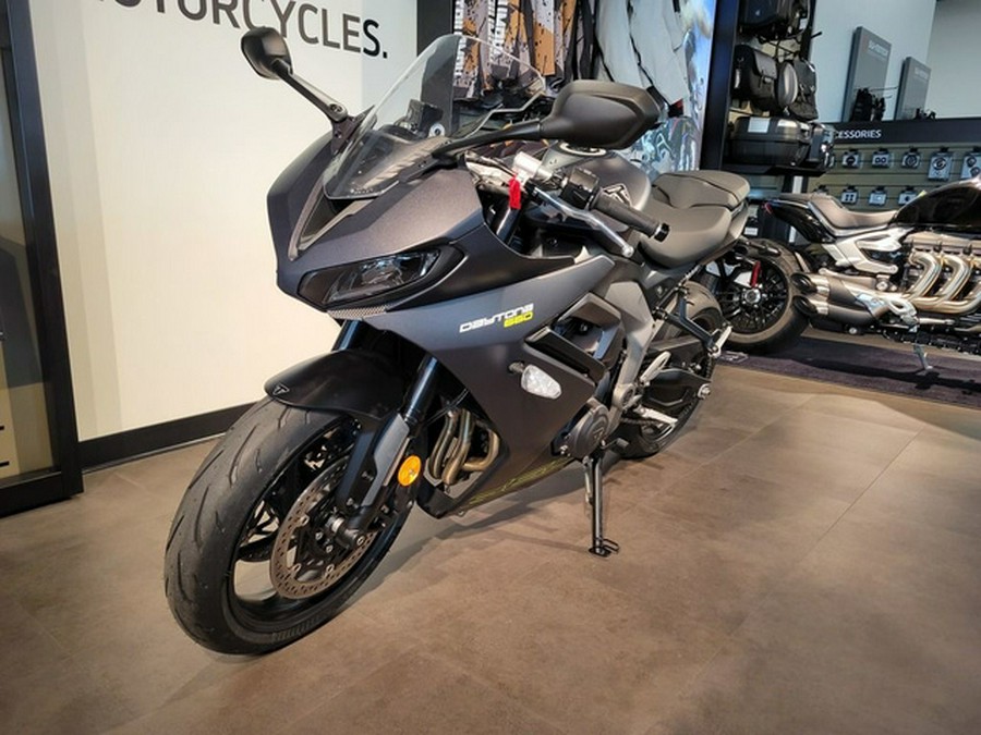 2025 Triumph Daytona 660 Satin Granite/Satin Black 660