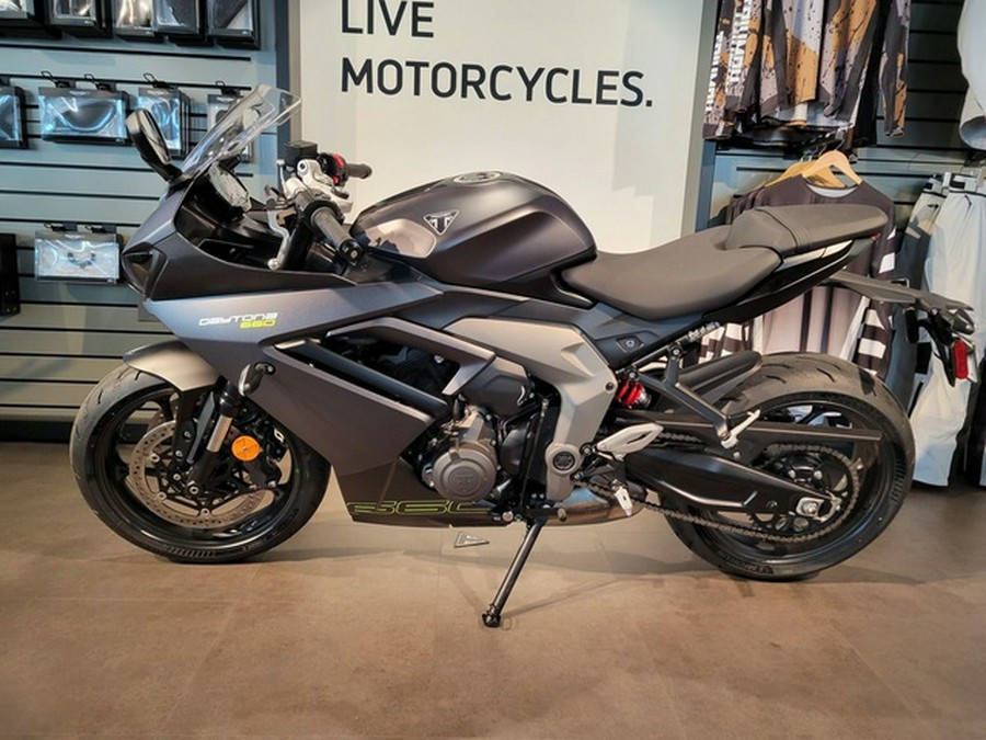 2025 Triumph Daytona 660 Satin Granite/Satin Black 660