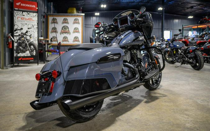 2024 Indian Motorcycle® Chieftain® Dark Horse® w/Powerband Audio Pkg Icon Stealth Gray Azure