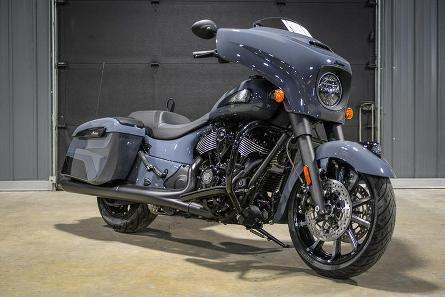 2024 Indian Motorcycle® Chieftain® Dark Horse® w/Powerband Audio Pkg Icon Stealth Gray Azure