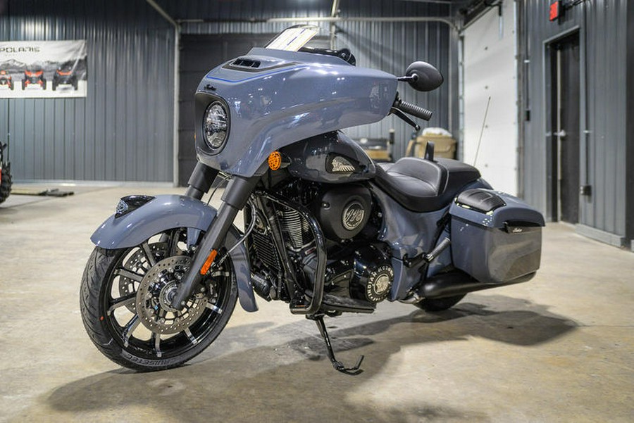 2024 Indian Motorcycle® Chieftain® Dark Horse® w/Powerband Audio Pkg Icon Stealth Gray Azure