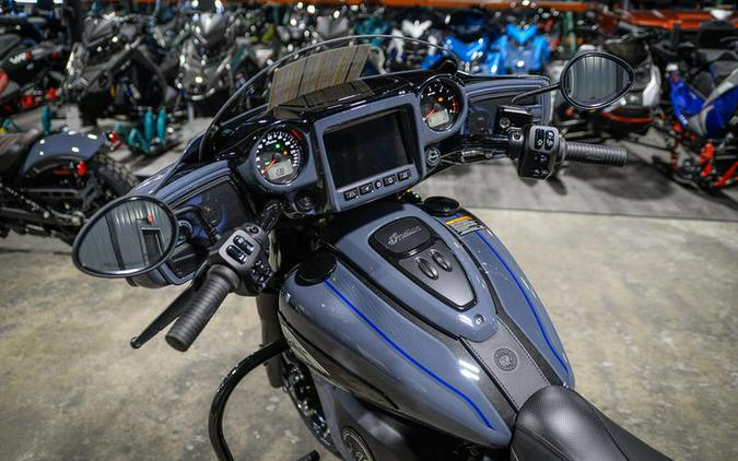 2024 Indian Motorcycle® Chieftain® Dark Horse® w/Powerband Audio Pkg Icon Stealth Gray Azure