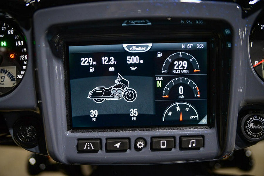 2024 Indian Motorcycle® Chieftain® Dark Horse® w/Powerband Audio Pkg Icon Stealth Gray Azure