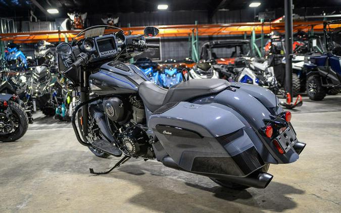 2024 Indian Motorcycle® Chieftain® Dark Horse® w/Powerband Audio Pkg Icon Stealth Gray Azure