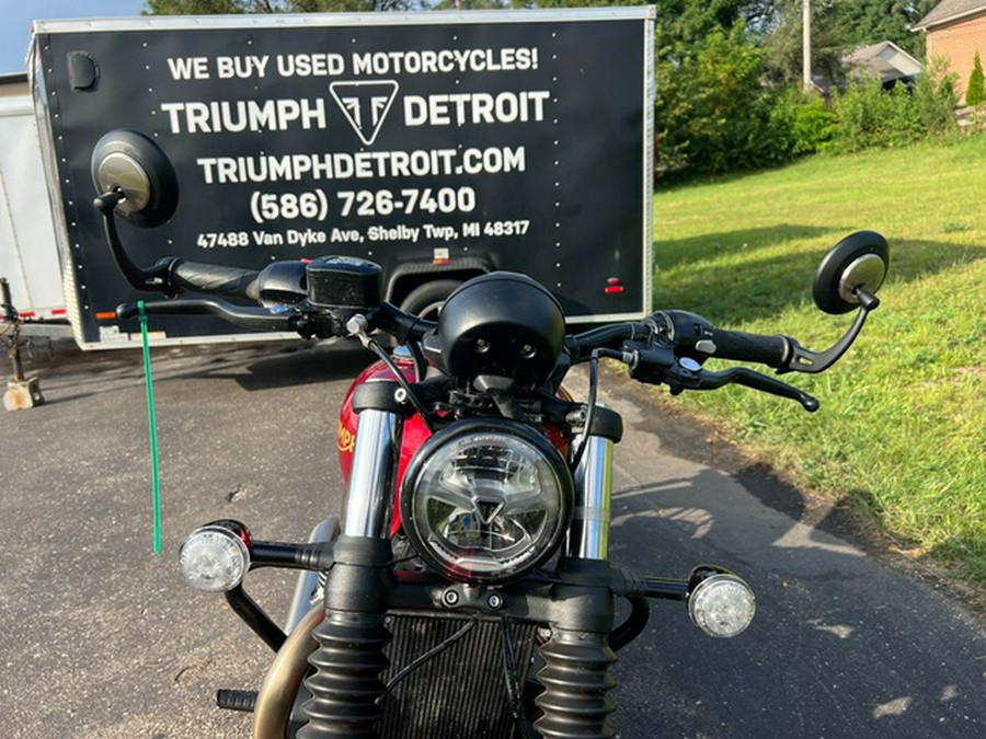 2022 Triumph Bonneville Bobber Gold Line Carnival Red/Sapphire