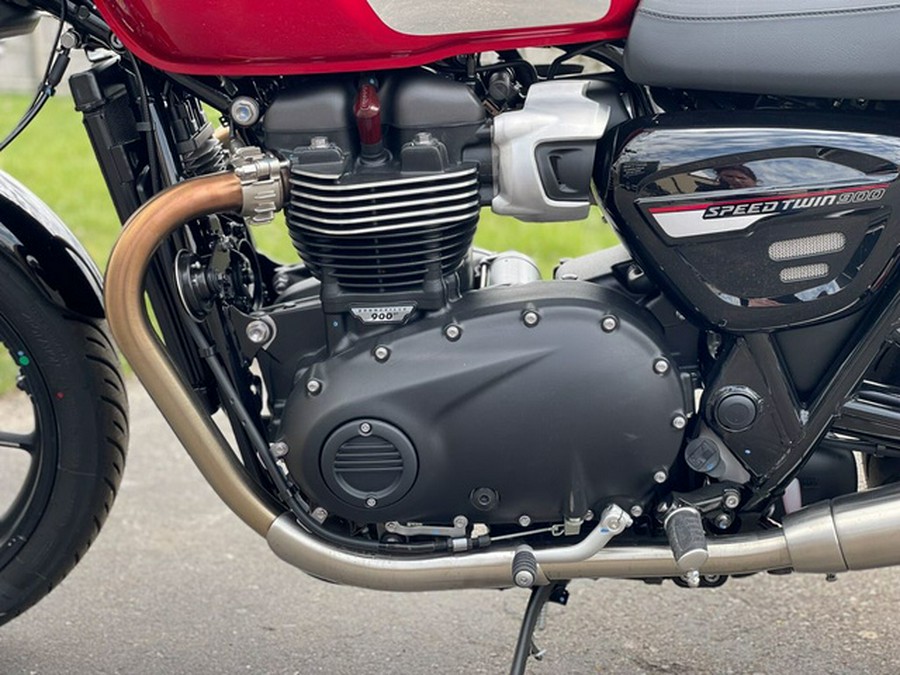 2023 Triumph Speed Twin 900 Chrome Edition Red Hopper