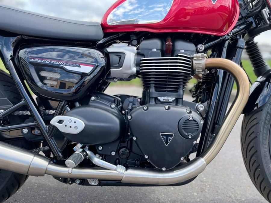 2023 Triumph Speed Twin 900 Chrome Edition Red Hopper