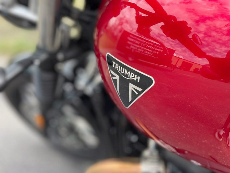 2023 Triumph Speed Twin 900 Chrome Edition Red Hopper