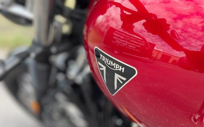 2023 Triumph Speed Twin 900 Chrome Edition Red Hopper