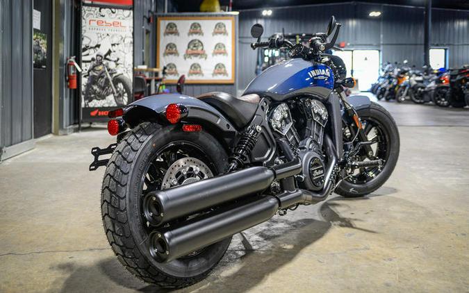 2024 Indian Motorcycle® Scout® Bobber ABS Icon Stealth Gray Azure Crystal