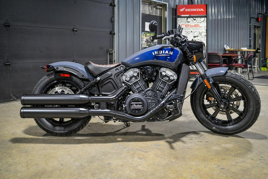 2024 Indian Motorcycle® Scout® Bobber ABS Icon Stealth Gray Azure Crystal