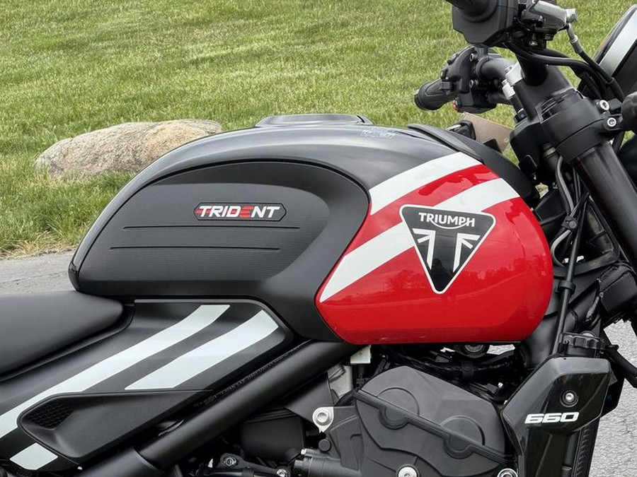 2025 Triumph Trident 660 Diablo Red/Sapphire Black