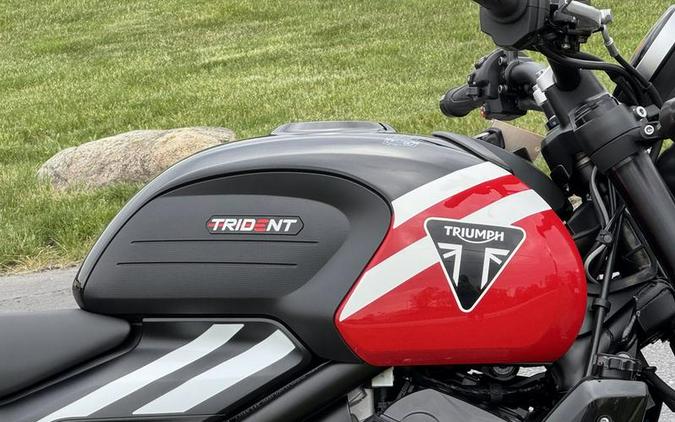 2025 Triumph Trident 660 Diablo Red/Sapphire Black