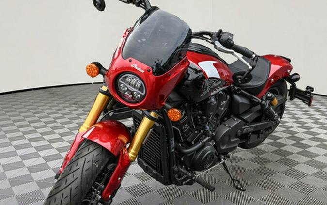 2025 Indian 101 Scout Sunset Red Metallic With Graphics