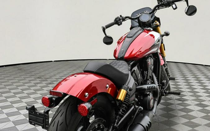 2025 Indian 101 Scout Sunset Red Metallic With Graphics