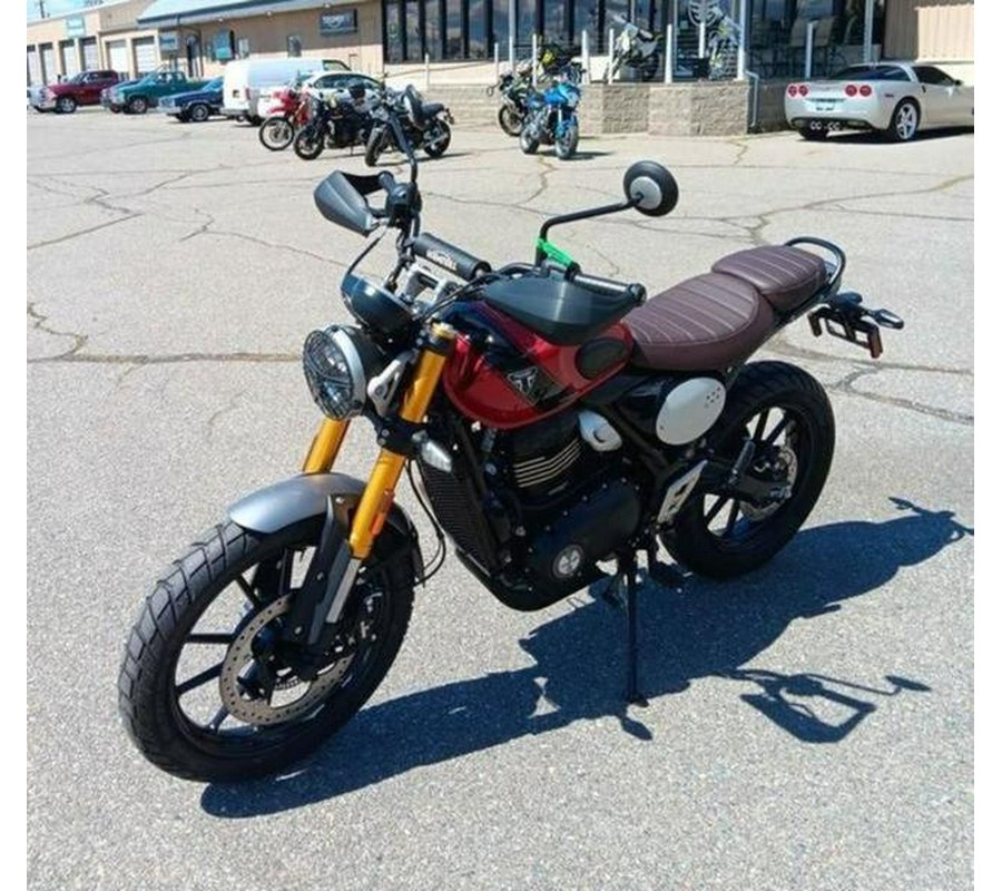 2025 Triumph Scrambler 400 X Carnival Red / Phantom Black