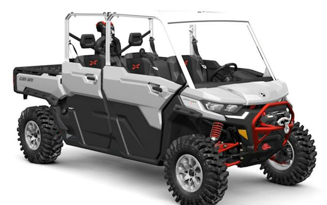 2025 Can-Am® Defender MAX X mr with Half-Doors HD10 Hyper Silver & Legion Red