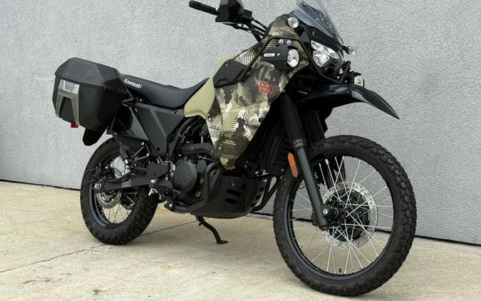 2026 Kawasaki KLR650 Adventure ABS Cypher Camo Beige