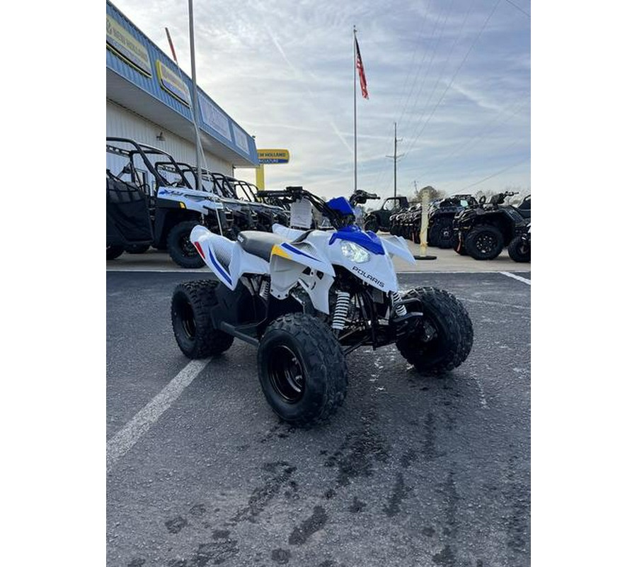 2025 Polaris® Outlaw 110 EFI Bright White / Polaris Blue