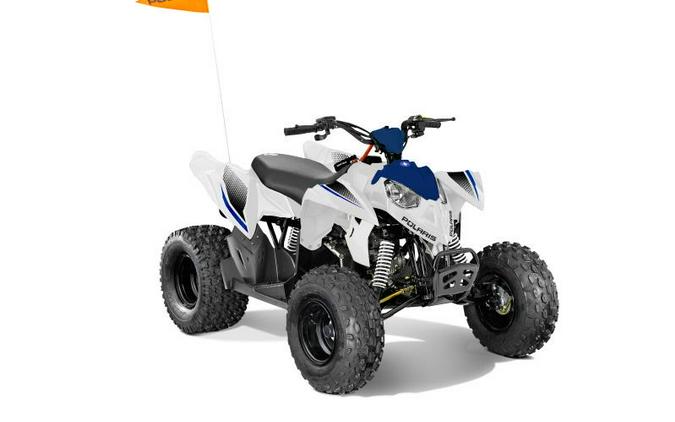 2025 Polaris® Outlaw 110 EFI Bright White / Polaris Blue