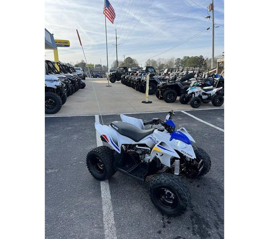 2025 Polaris® Outlaw 110 EFI Bright White / Polaris Blue