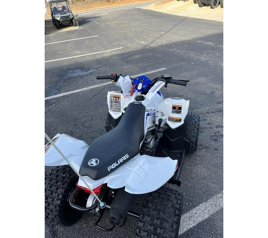 2025 Polaris® Outlaw 110 EFI Bright White / Polaris Blue