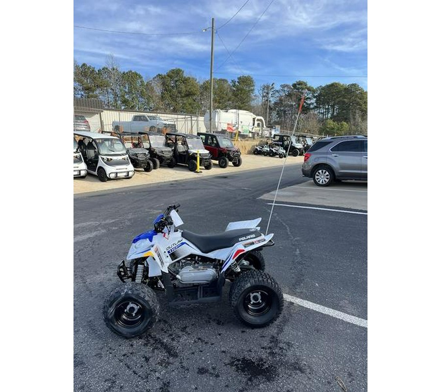 2025 Polaris® Outlaw 110 EFI Bright White / Polaris Blue