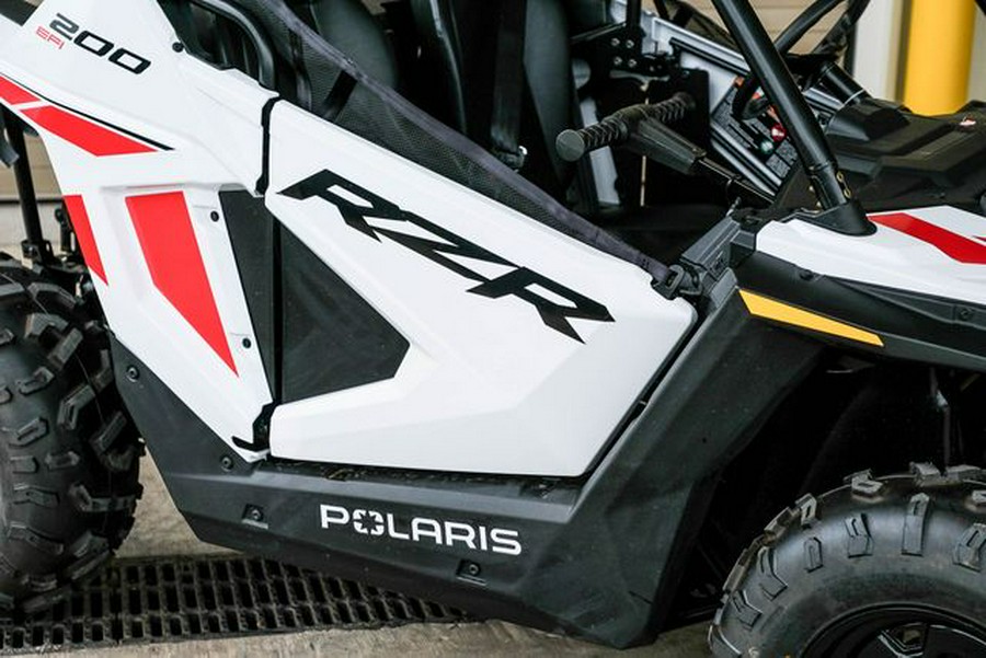 Used 2023 POLARIS RZR 200 EFI WHITE LIGHTNING INDY RED