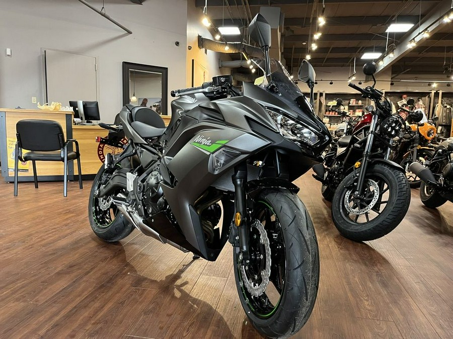 2024 Kawasaki Ninja® 650 Metallic Matte Graphenesteel Gray/Ebony