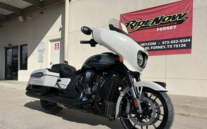2026 Indian Chieftain Powerplus Dark Horse 112 W/Powerband Chalk With Black Metallic