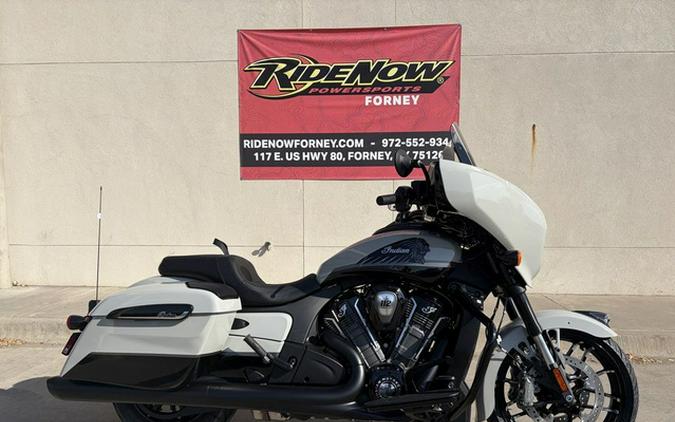 2026 Indian Chieftain Powerplus Dark Horse 112 W/Powerband Chalk With Black Metallic