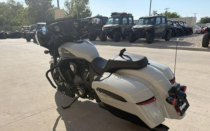 2026 Indian Chieftain Powerplus Dark Horse 112 W/Powerband Chalk With Black Metallic