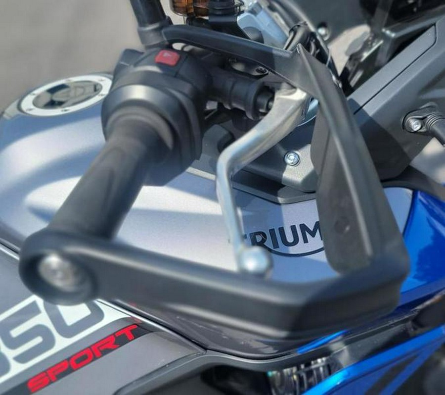 2022 Triumph Tiger 850 Sport Graphite Caspian Blue