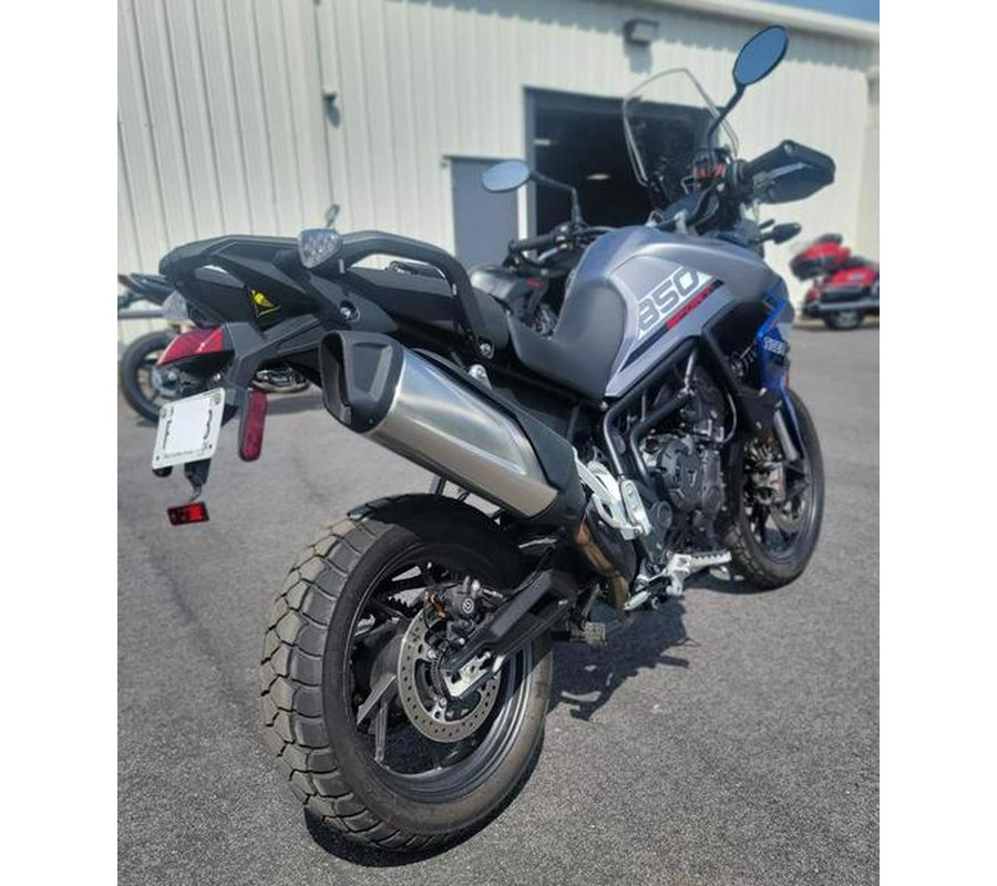 2022 Triumph Tiger 850 Sport Graphite Caspian Blue