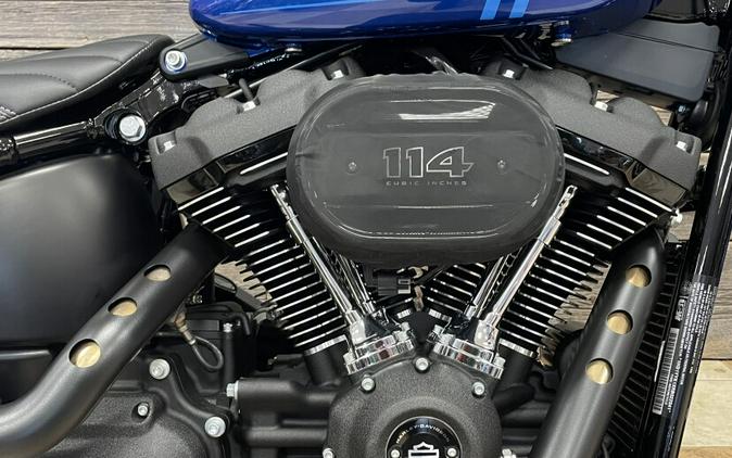 2024 Harley-Davidson Street Bob 114 Blue Burst - Black Finish