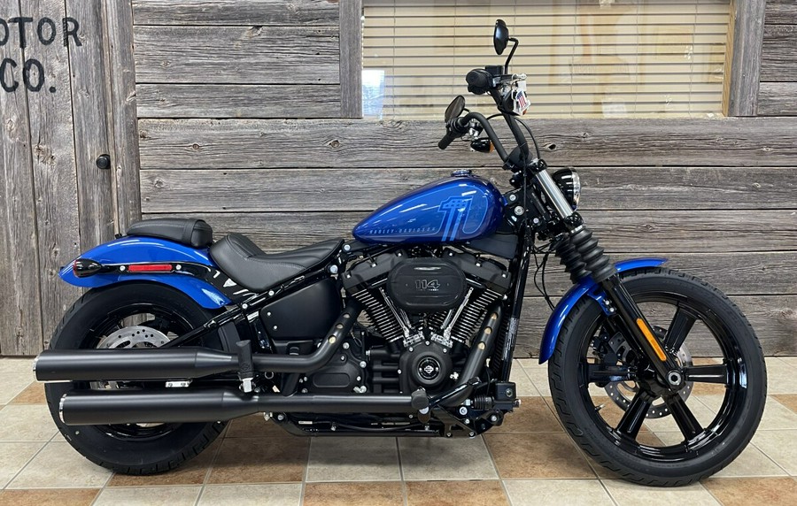 2024 Harley-Davidson Street Bob 114 Blue Burst - Black Finish