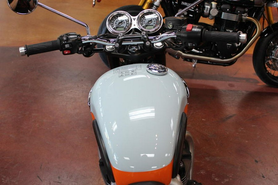 2023 Triumph Bonneville T100 Meriden Blue / Tangerine