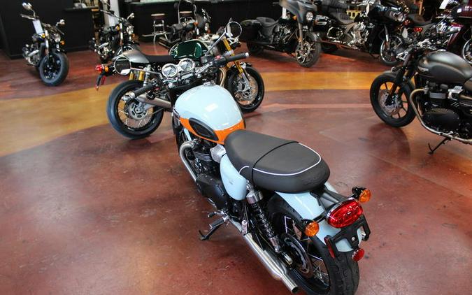 2023 Triumph Bonneville T100 Meriden Blue / Tangerine