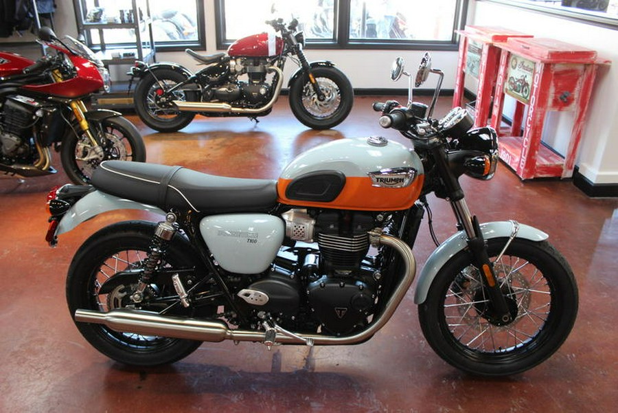 2023 Triumph Bonneville T100 Meriden Blue / Tangerine