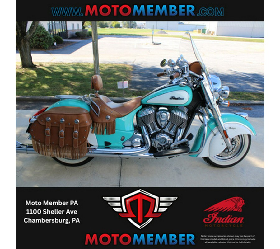 2019 Indian Chief Vintage Icon Series Coastal GreenPearl Whi