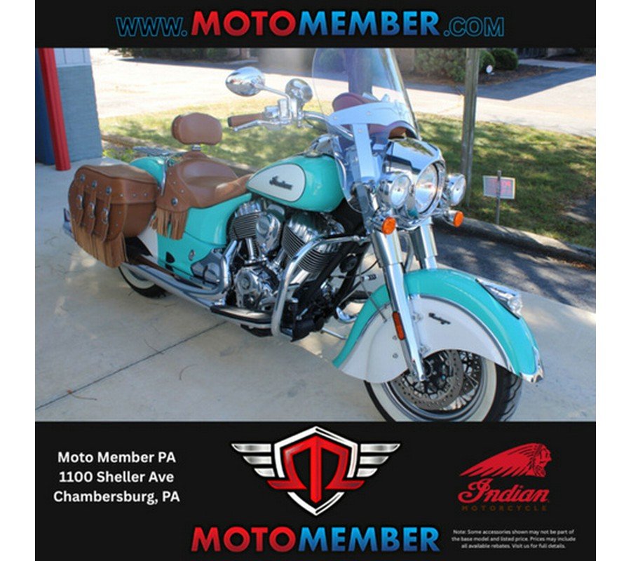 2019 Indian Chief Vintage Icon Series Coastal GreenPearl Whi