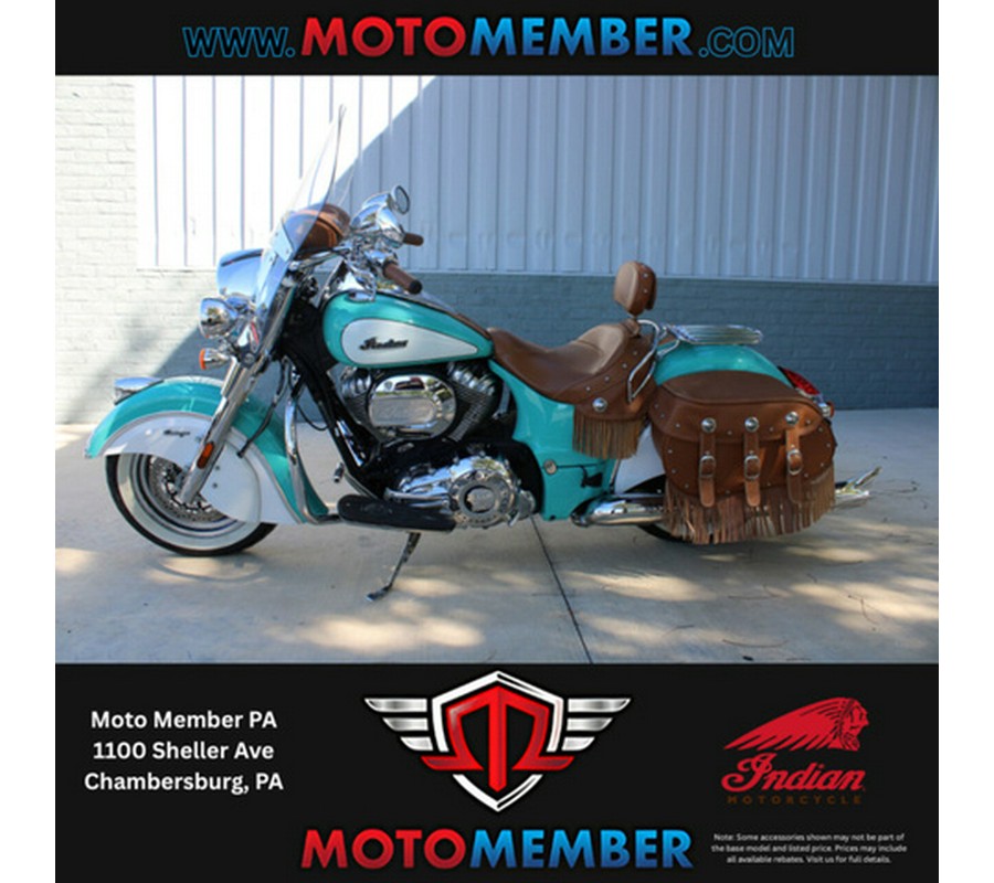 2019 Indian Chief Vintage Icon Series Coastal GreenPearl Whi