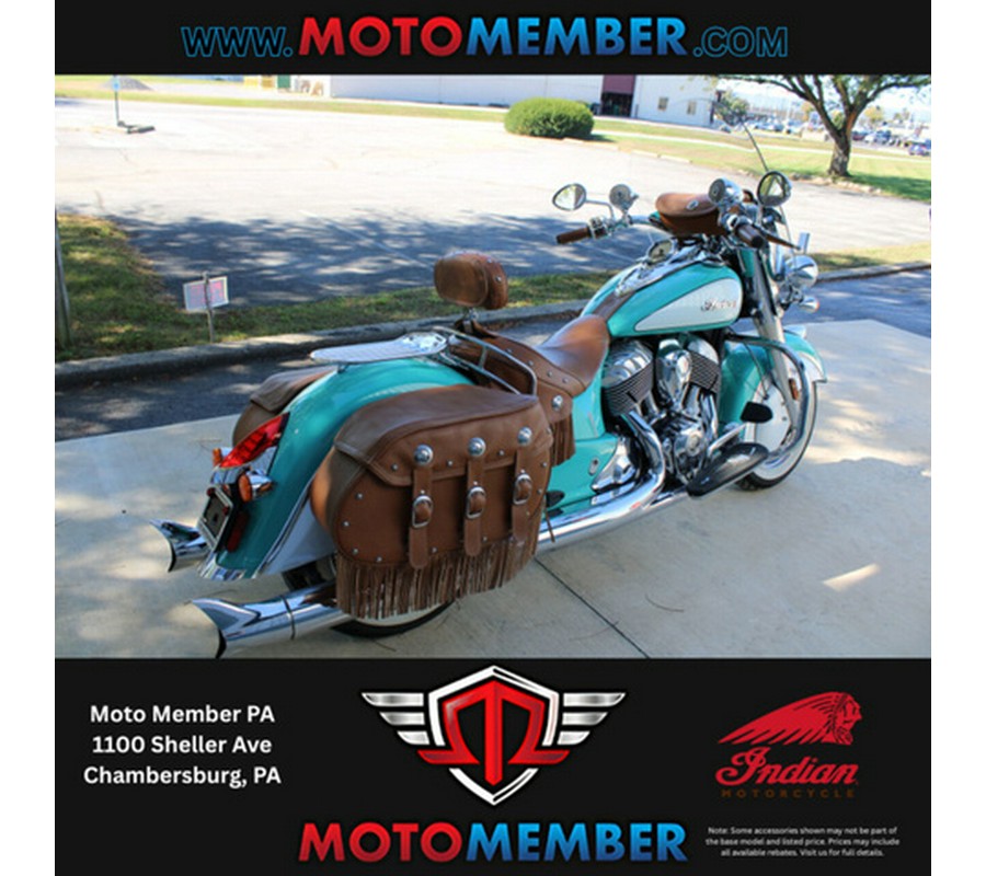 2019 Indian Chief Vintage Icon Series Coastal GreenPearl Whi