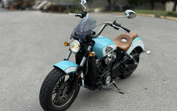 2021 Indian Scout ABS Icon Arizona Turquoise/Pearl White ABS Thunder Black