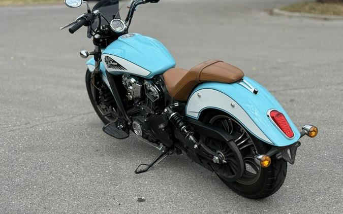2021 Indian Scout ABS Icon Arizona Turquoise/Pearl White ABS Thunder Black