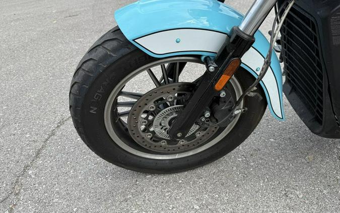 2021 Indian Scout ABS Icon Arizona Turquoise/Pearl White ABS Thunder Black