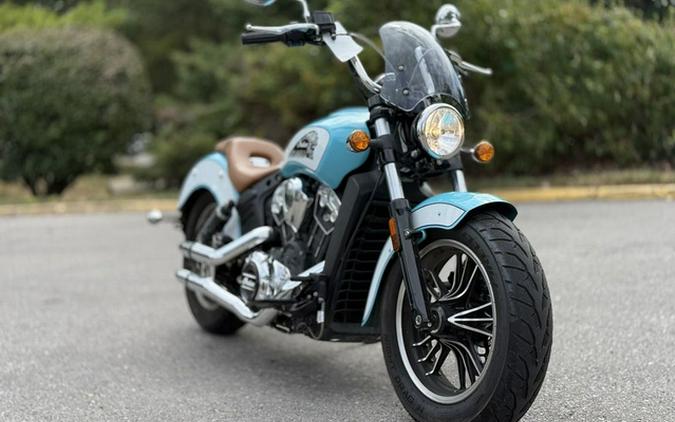 2021 Indian Scout ABS Icon Arizona Turquoise/Pearl White ABS Thunder Black