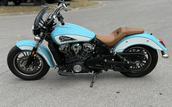 2021 Indian Scout ABS Icon Arizona Turquoise/Pearl White ABS Thunder Black