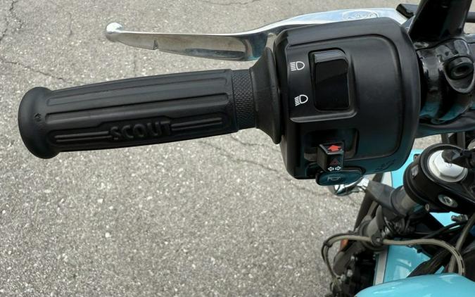 2021 Indian Scout ABS Icon Arizona Turquoise/Pearl White ABS Thunder Black