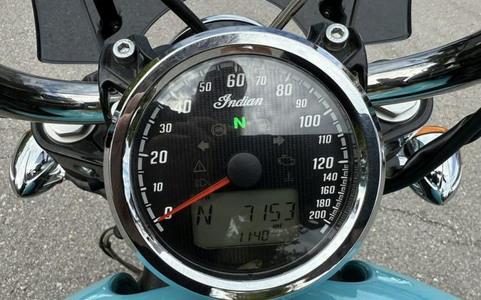 2021 Indian Scout ABS Icon Arizona Turquoise/Pearl White ABS Thunder Black